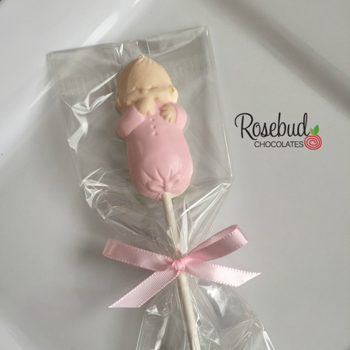 Adorable Chocolate Baby Rattle Lollipops