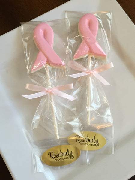 Boobie Rainbow Pop Lollipop Suckers Boob Breast Cancer Awareness
